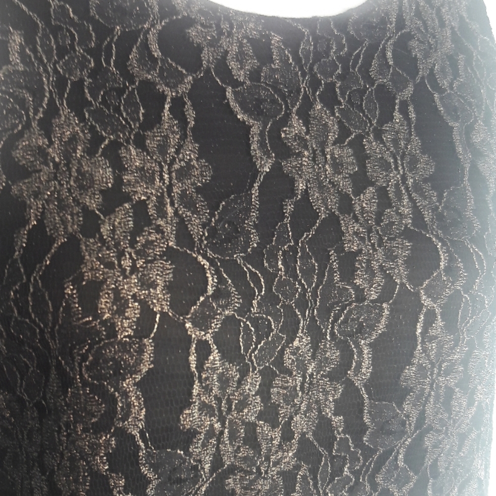 ASTR Black and Gold Lace Dress - Picture 5 of 8